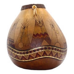 Artist Denise Pfau Art Decorative Gourds