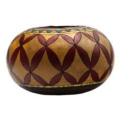 Artist Denise Pfau Art Decorative Gourds