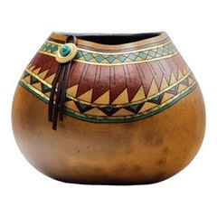 Artist Denise Pfau Art Decorative Gourds