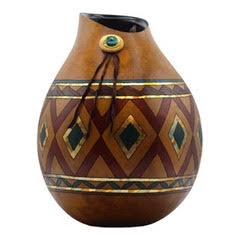 Artist Denise Pfau Art Decorative Gourds
