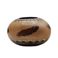 Artist Denise Pfau Art Decorative Gourds